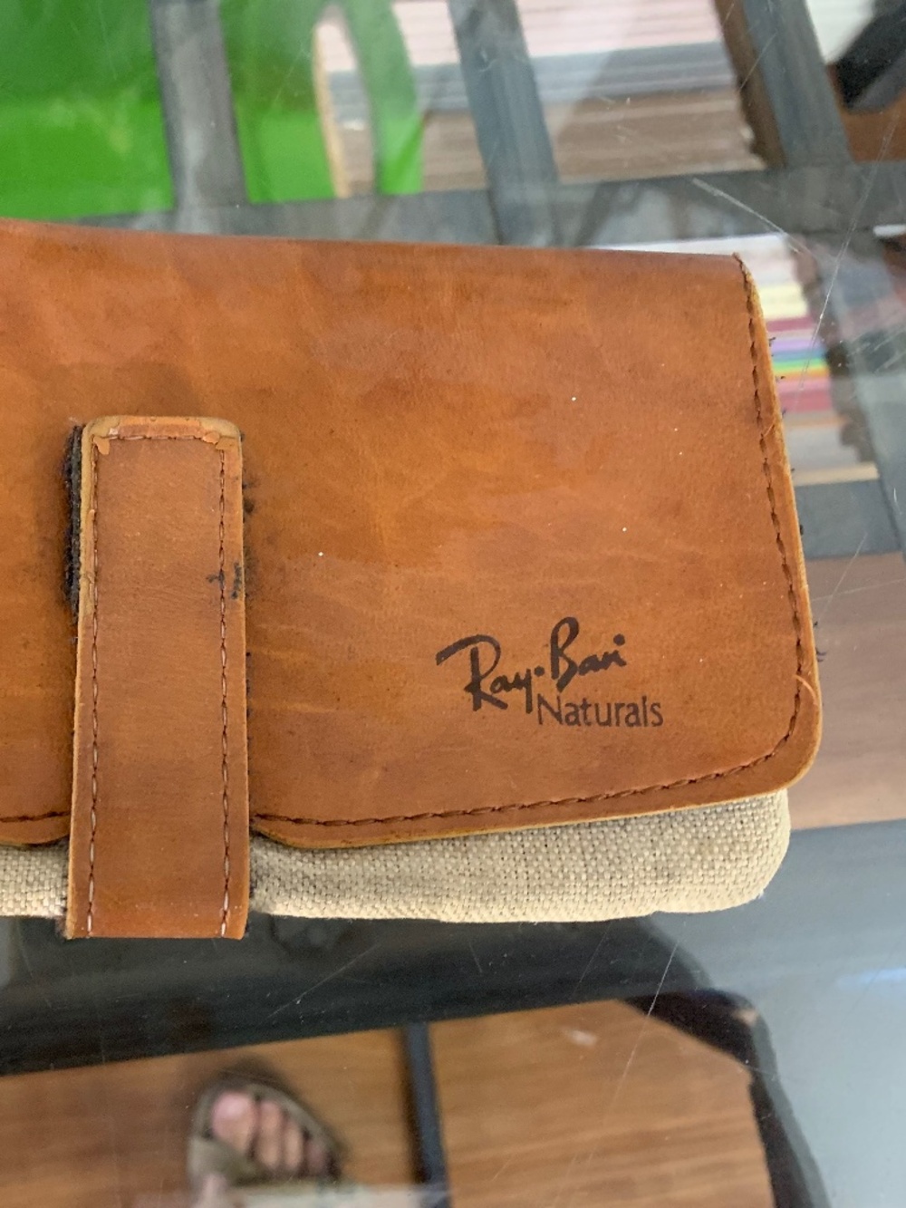 Vintage Ray-Ban Bausch & Lomb Era Leather Sunglasses Case Brown Soft Pouch